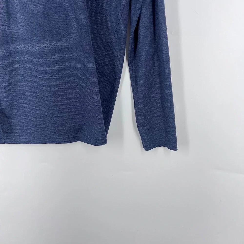 Nike Mens Dri-FIT Long Sleeve Training Shirt Heather Blue AT1120-471 Size M
